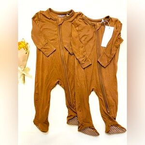 NWT Angel Dear Bamboo Footed Romper Bundle